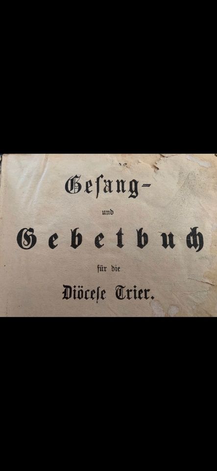 Gesang/Gebetbuch Trier RAR 1871 Kirche  Sammler Antiquität in Kastellaun