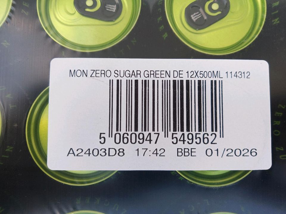 Monster Energy Zero 0,5 Liter in Gevelsberg