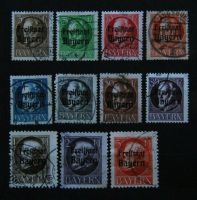 Briefmarken Alt-Dt. (Bayern) 1919, Lot (III) ab MiNr.152 A, gest. Schleswig-Holstein - Schmalfeld Vorschau
