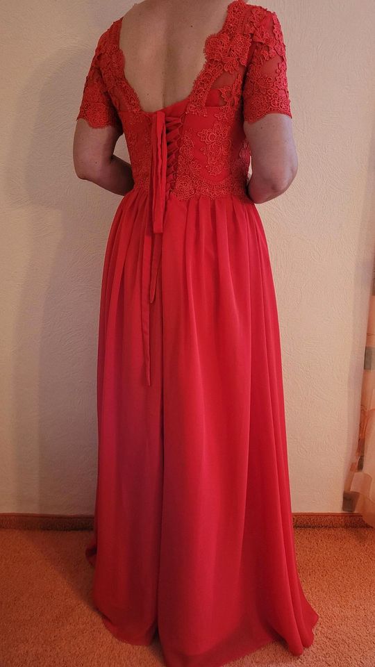 Rotes Kleid neu, Ballkleid, Abschlussballkleid, Brautjungfer in Crimmitschau