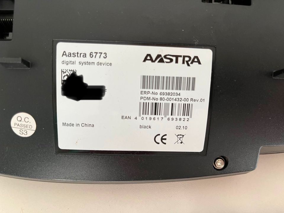 AASTRA 6773 Telefonanlage schwarz funktionstüchtig in Dreieich