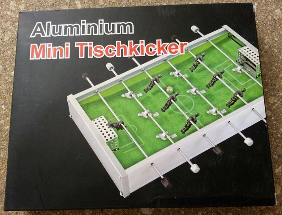 Aluminium Mini Tischkicker - edel ausgefallen TOP Bürospiel in Brechen