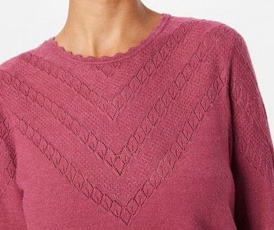 ONLY Strickpullover altrosa mit schönem Lochmuster Frühling in Harsefeld