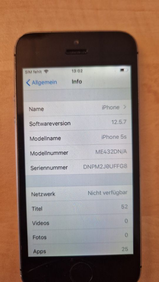 Apple iPhone 5s - 16GB Space Grau A1457 (GSM) gut erhalten Handy in Hamburg