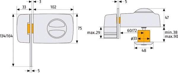 Abus 7030 Türsicherung Neu in Seelze