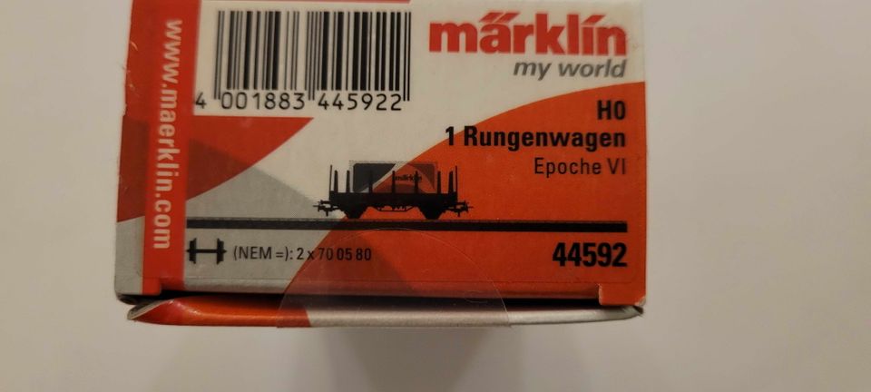 Märklin H0 Rungenwagen 44592 neu in Bad Füssing