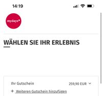 mydays Gutschein im Wert von 260€ Bayern - Rothenburg o. d. Tauber Vorschau