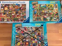 2 Ravensburger Puzzle, das verwunschene Regal, 1000 Teile Nordrhein-Westfalen - Erkrath Vorschau