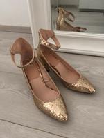 Zara Glitzer Schuhe Pumps Absatzschuh Gold, Gr.39 Eimsbüttel - Hamburg Eimsbüttel (Stadtteil) Vorschau