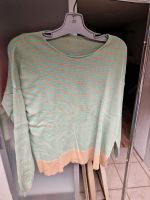 Feinstrickpullover mint grün Streifen L Bayern - Erlenbach am Main  Vorschau