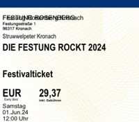 1 early Bird Tickets Festung rockt! 01.06.24 Bayern - Coburg Vorschau