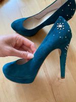 Mai Più Senza High Heels Pumps Strass Glitzer Petrol Italy Nordrhein-Westfalen - Hückeswagen Vorschau