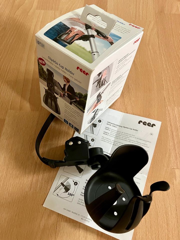 Reer Getränkehalter Clip&Go Cup Holder für Kinderwagen in Gießen