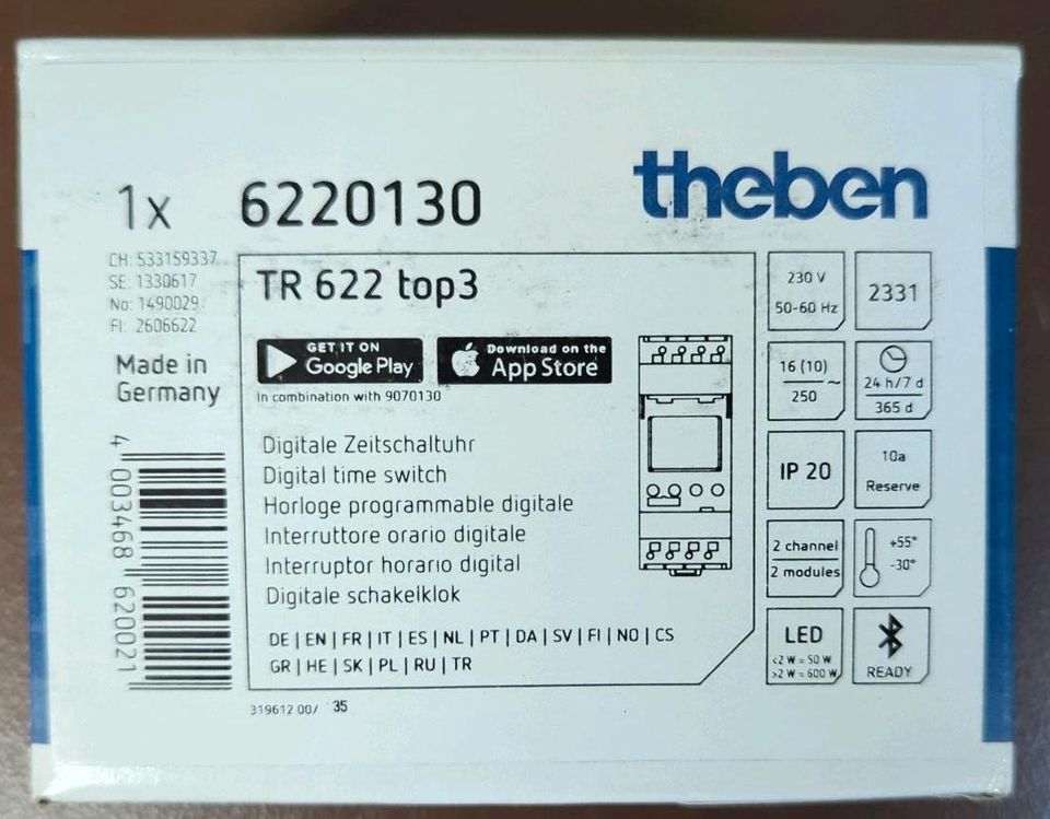 Theben Zeitschaltuhr TR 622 Top3 (6220130) in Drensteinfurt