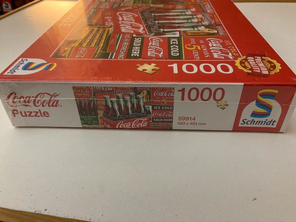 1000 Teile Puzzle OVP Schmidtspiele „Coca Cola“ NEU!!!!! in Harsewinkel