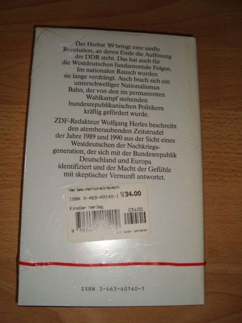 Buch Wolfgang Herles: Nationalrausch (neu) in Garbsen