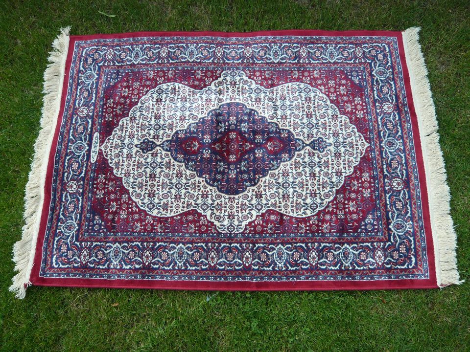 Teppich *Basar Carpet* mit Original Plombe ~ rot-blau gem. ~ TOP! in Schaafheim
