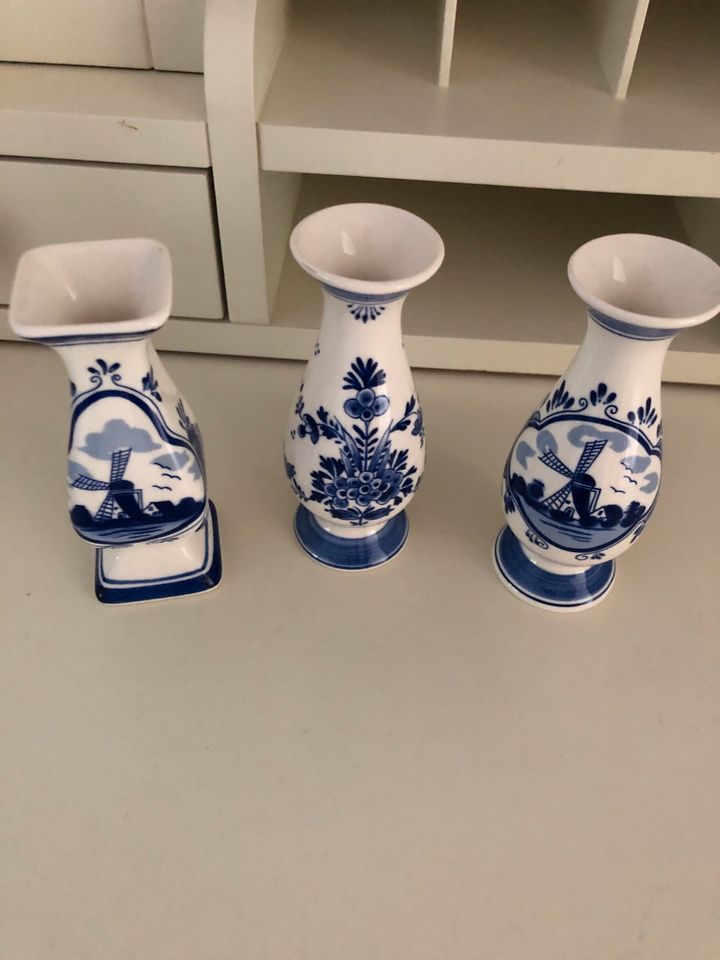 3 Delft- Mini- Vasen in Gremmendorf