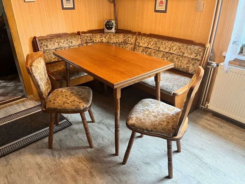 Küchensitzecke Ecksitzbank mit Stauraum inkl. Tisch u 2 Stühle in Kolkwitz
