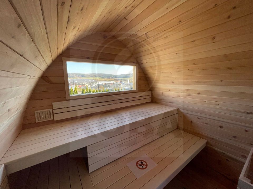 Zeder - Iglusauna | Garten Sauna | 3m | Holz-Dachschindeln in Eichenzell