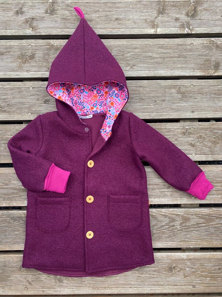 SALE -30% !! Etsy Walkjacke-Mantel Schurwolle Wizard of Yve in Arnstadt