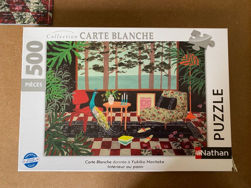 Nathan Puzzle, Carte Blanche 500 Interieur au paon in Haar