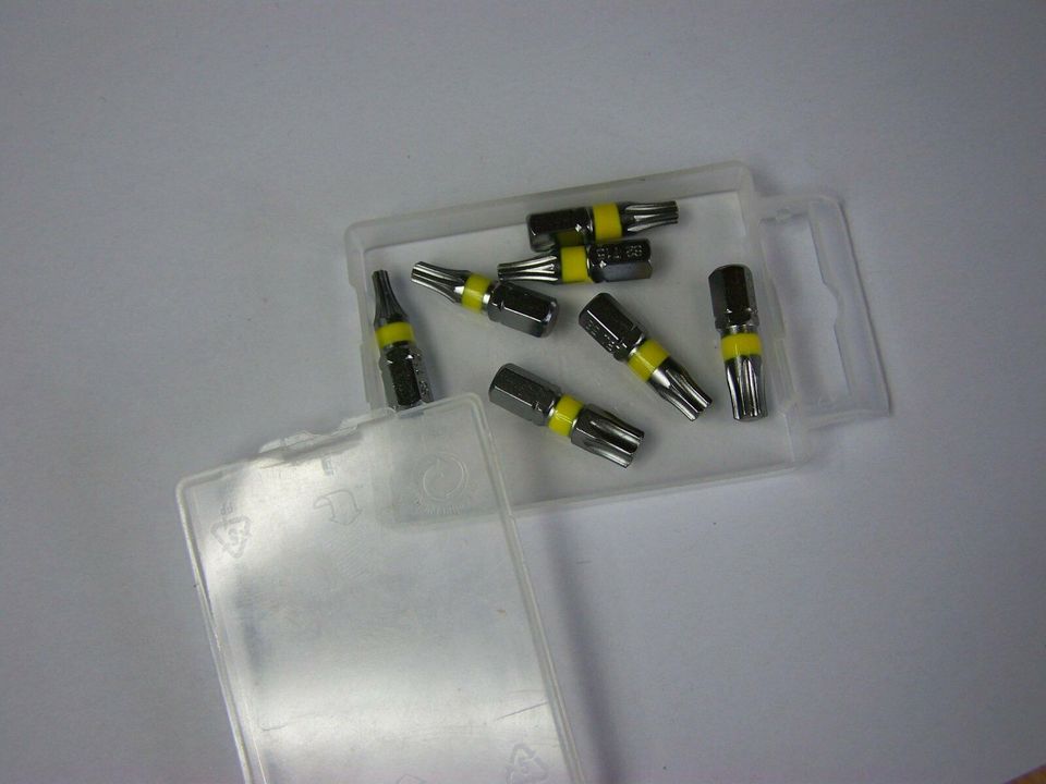 TORX SET 7 Stück Bit S2 Stahl T10 - T40 Gratis Bit Halter Nr.6 in Gehofen