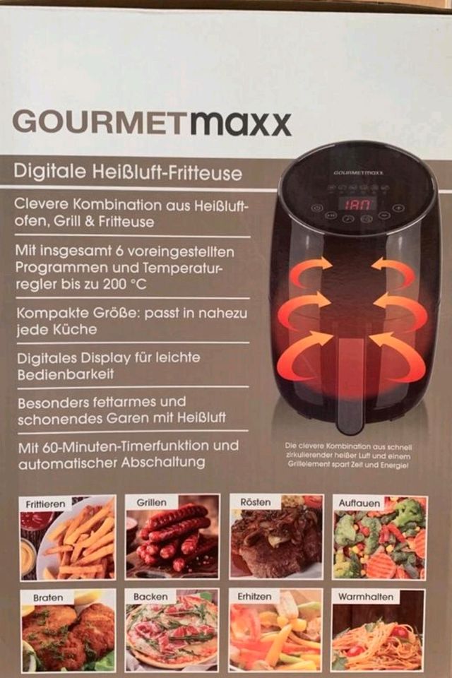 GOURMETMAXX HEISSLUFTFRITEUSE*WIE NEU* in Scheeßel