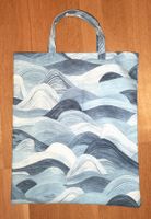 Stofftasche Einkaufstasche Stoffbeutel Handmade * blaue Wellen Baden-Württemberg - Igersheim Vorschau