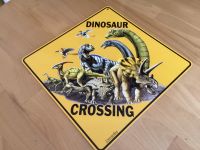 Blechschild Deko Dinosaur Crossing Seitenlänge 30,5 cm Nordrhein-Westfalen - Siegburg Vorschau