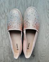 Espadrille Ballerina Glitzer NEU 42 Deichmann Schuhe flach Baden-Württemberg - Heilbronn Vorschau