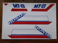 Honda mt5 oder mt8 aufkleberzats decals stickers mbx mtx Niedersachsen - Twistringen Vorschau