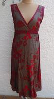 Kleid von Mexx in khaki-braun mit Blumen (Rottöne) in Gr. 40 Kr. München - Unterschleißheim Vorschau