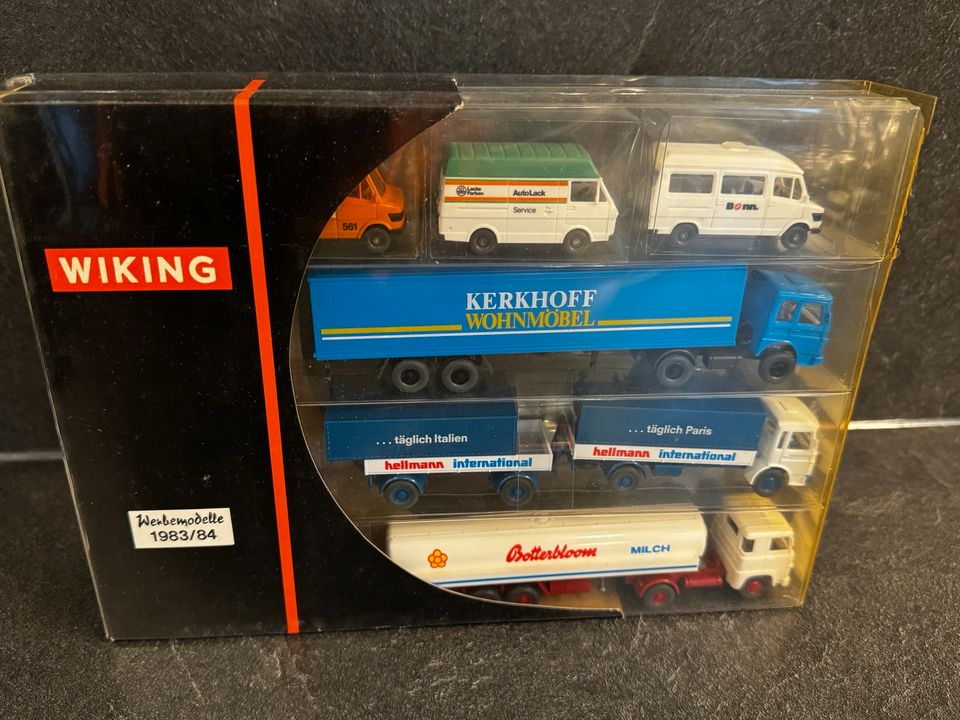 Wiking Sondermodelle Werbepackung OVP Lkw Modellauto Eisenbahn in Eich