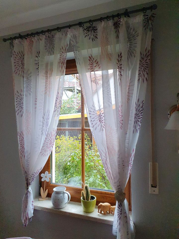 2 Vorhänge 145x135 cm für 1 Fenster NEU OVP in Kulmbach