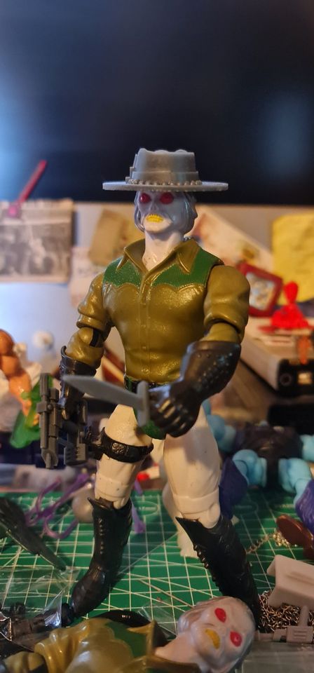 Bravestarr Tex Hex Blaster, Hut, Messer, Kerium SET in Heimbach