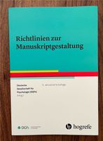 Richtlinien zur Manuskriptgestaltung, hogrefe, 5. Auflage NEU Bayern - Olching Vorschau