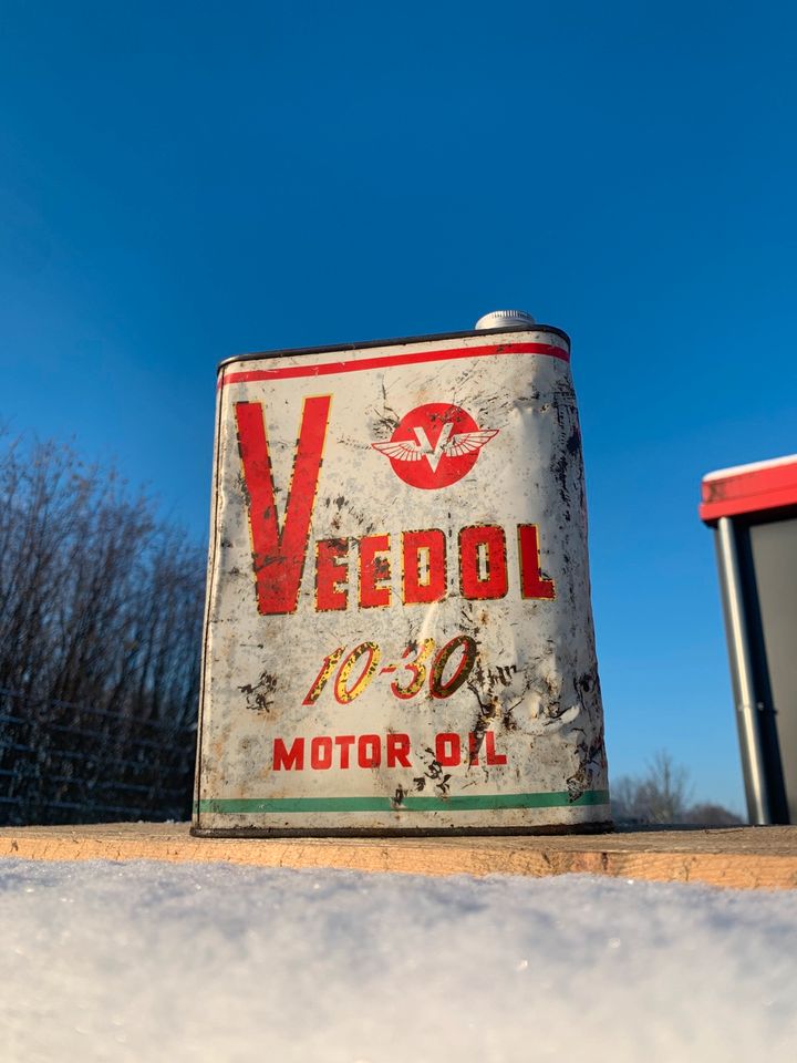 Veedol Öldose 40er 50er Patina Harley Vespa Terrot cool & rar in Korschenbroich