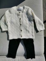 Baby Strickjacke + Leggings H&M, weiß, schwarz, Größe 74 Nordrhein-Westfalen - Soest Vorschau