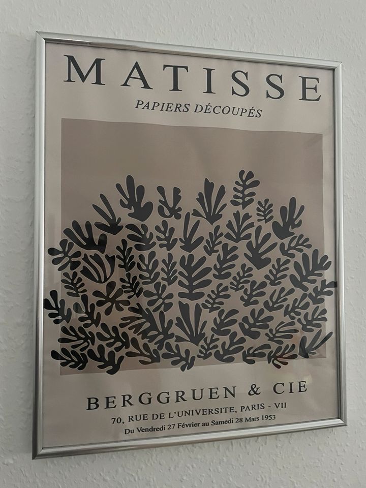 Henri Matisse Poster mit Bilderrahmen Berggruen & Cie in Möglingen 