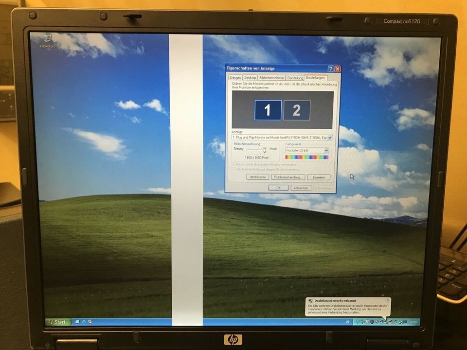 ** Laptop Notebook 15" HP NC6120 Intel 1.73GHZ WIN XP prof DVD ** in Neuhausen ob Eck