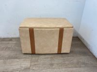 #A DDR Wäschetruhe Kunstleder Wäschepuff Wäschebox Stauraum Retro Sachsen - Burgstädt Vorschau