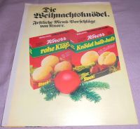 Die Weihnachtsknödel,- festl. Menü- Vorschläge von Knorr Berlin - Treptow Vorschau