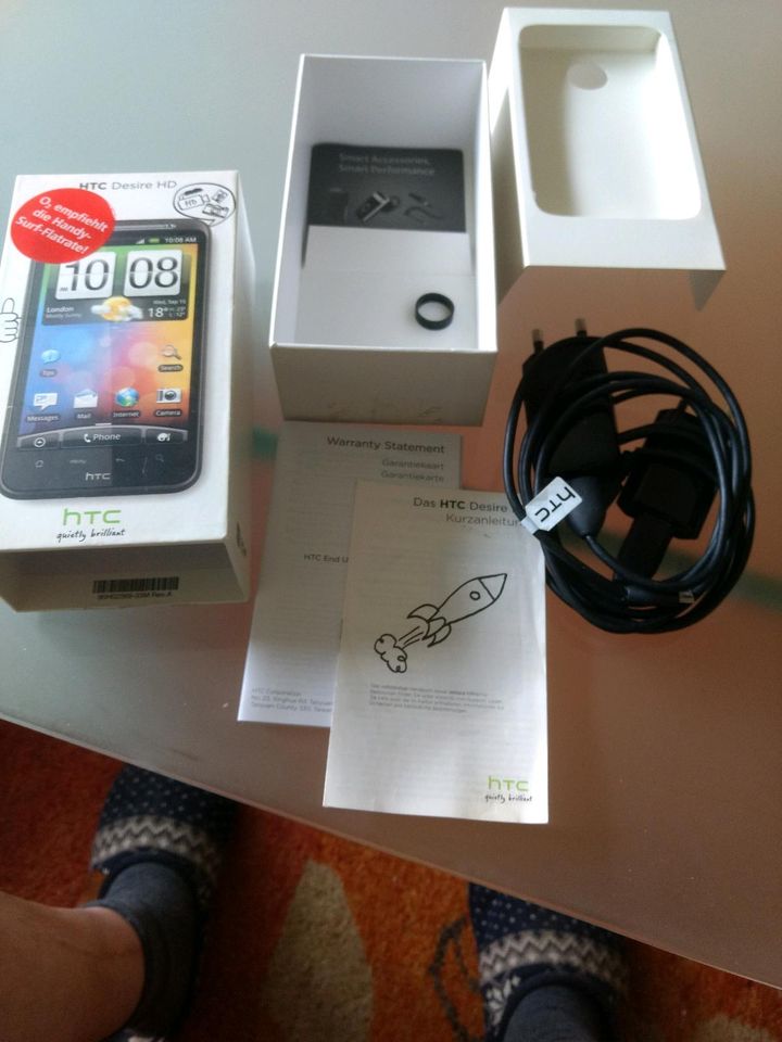 HTC Desiree HD Verpackung und Zubehör in Herne