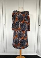H&M Kleid Gr. S 36 Braun Blau Herbst Muster Blumen Niedersachsen - Apen Vorschau