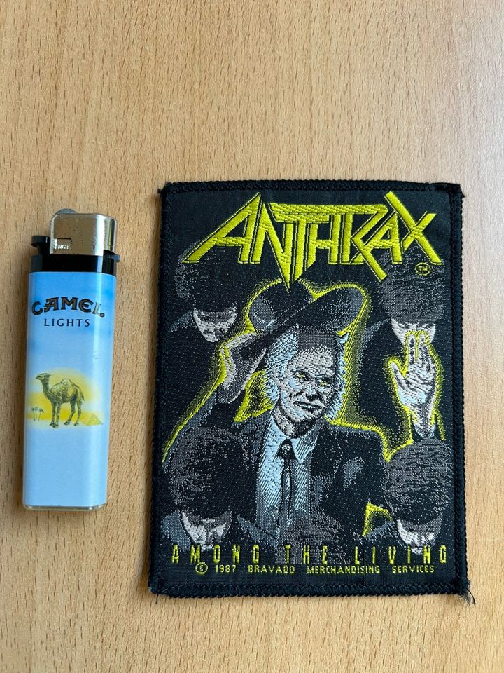 ANTHRAX Among the Living Patch Aufnäher Thrash Metal Kutte in Blieskastel