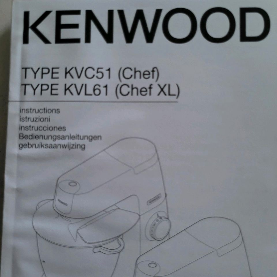 Kenwood Zubehör (Chef, Chef XL, Elite, KAX950ME ) in Menden