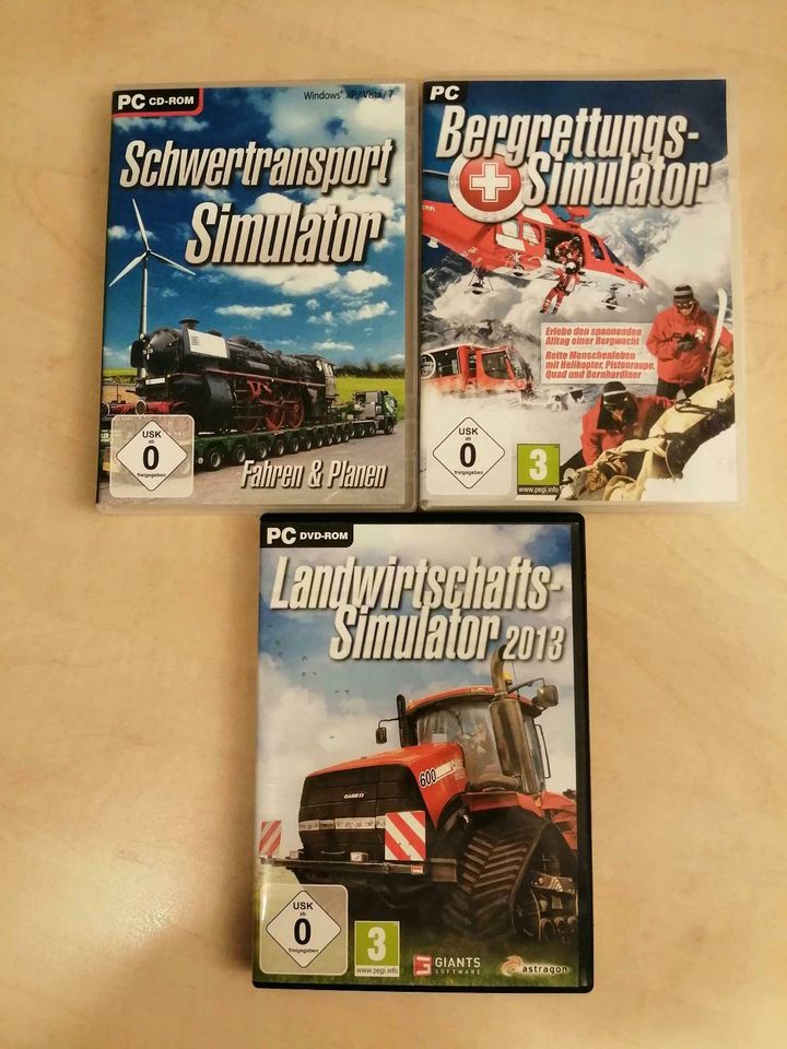 PC Spiele Simulator  Bergrettung Landwirtschaft Schwertransport in Wüstenrot