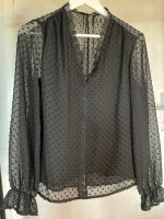 Bluse mit Punkten Muster und Bogenkante schwarz Bayern - Pressath Vorschau