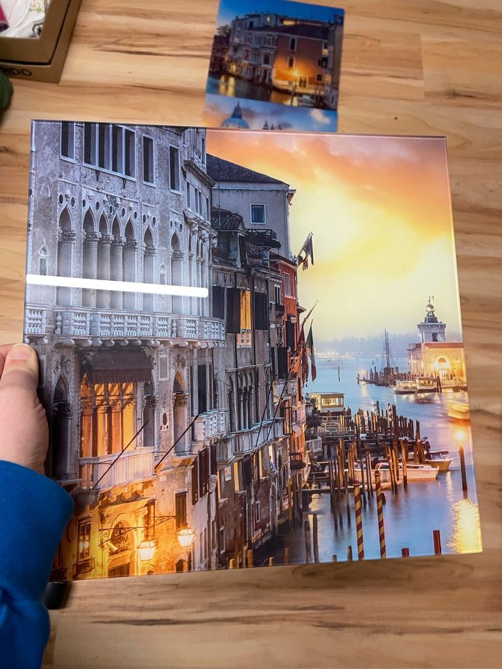 3 x Glasbild Venedig Italien Stadtbild sonnenuntergang in Wallersdorf